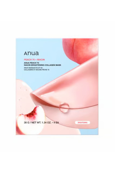 TOPONEE Peach 70 Skin Brightening Mask with Collagen and Niacinamide, 25ml