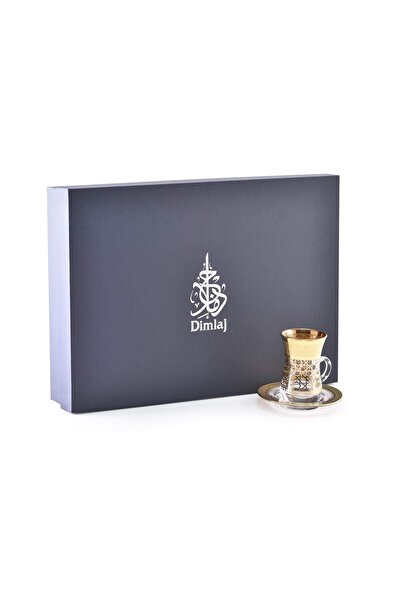 Dimlaj Cordoba Glass Tea Set CB/12-Gold