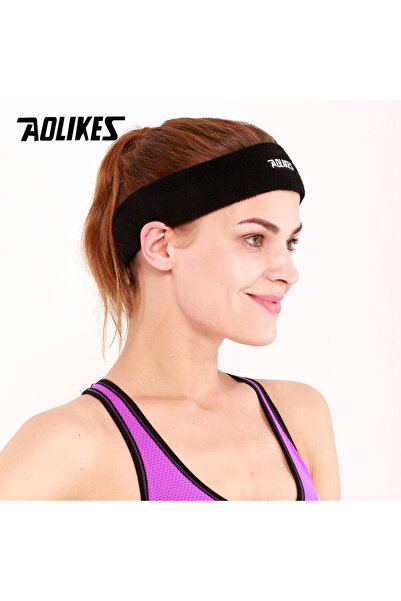 Aolikes Choice Black 1PCS High Quality Cotton Sweat Headband For Men Sweatban...