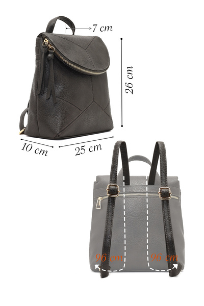 Derimod Γυναικείο σακίδιο πλάτης σε γκρι χρώμα 25WBD267518