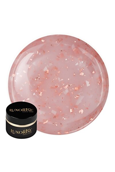 LUXORISE RevoFlex Glitz UV Nail Builder Gel 15ml, Peach Dust