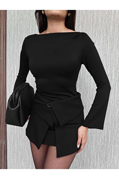 ESRAHELVACI Mini Dress with Skirt Piece Detail