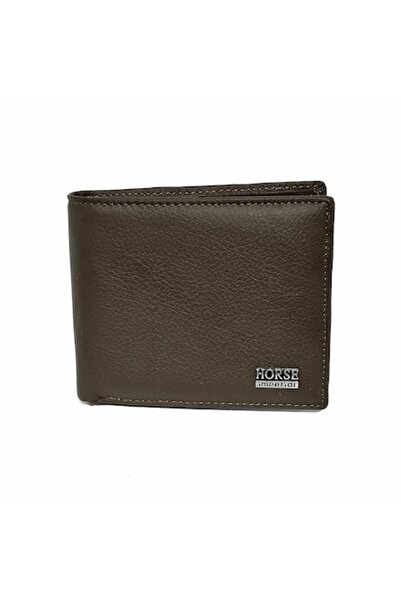 Ems Men's leather wallet, Horse imperial, brown without clasp
