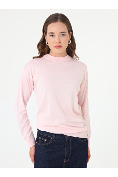 Refka Soft Knitted Basic Sweater - Powder -