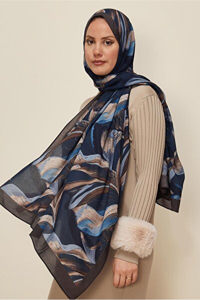 Alvina Patterned Viscose Shawl 8604