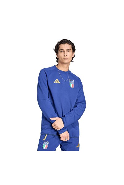 adidas Jy7053-E Italy 26 Men's Sweatshirt Blue