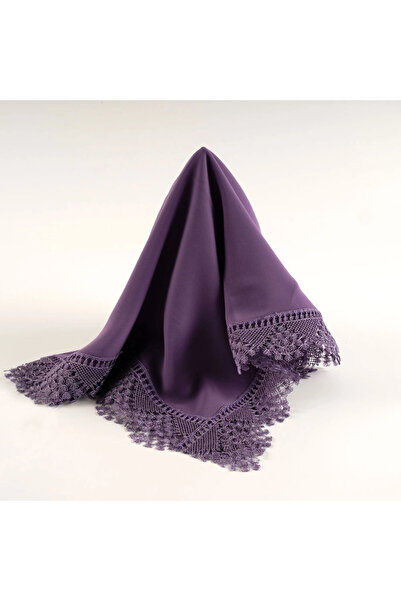 Hayrat Neşriyat Needlework Shawl (Prayer Shawl, 144X68 Cm. Lila)