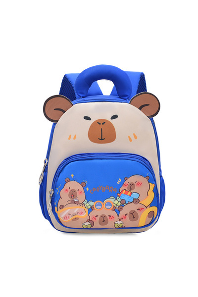 Generic حقيبة ظهر خفيفة الوزن بكتفين من تصميم كابيبارا كارتون للأطفال