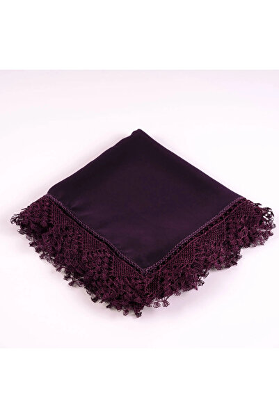 Hayrat Neşriyat Needlework Shawl (Prayer Shawl, 144X68 Cm. Purple)