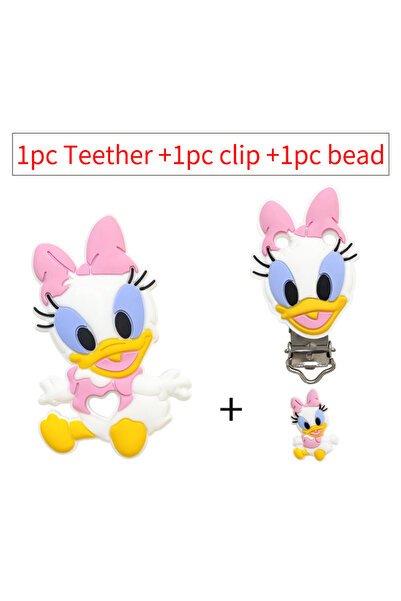 Choice10 مجموعة واحدة من 1/3/10 قطع من مشابك مصاصة الأطفال ديزي دونالد من الس...