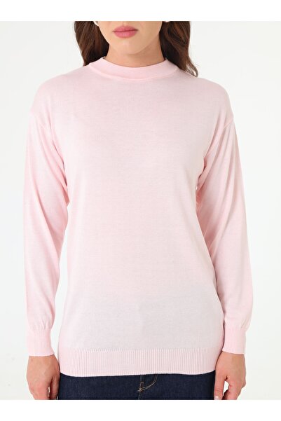 Refka Soft Knitted Basic Sweater - Powder -