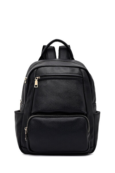 Derimod Women's Black Charmlı Backpack 25Wbd2869Ft