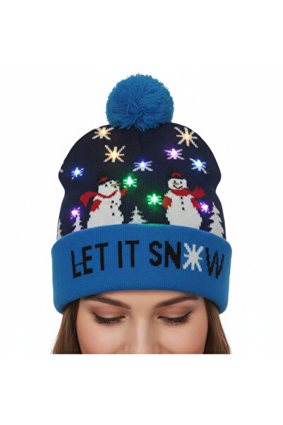 zola Caciula cu iluminare LED RGB, μοντέλο oameni de zapada, 20 x 21 cm, μπατ...