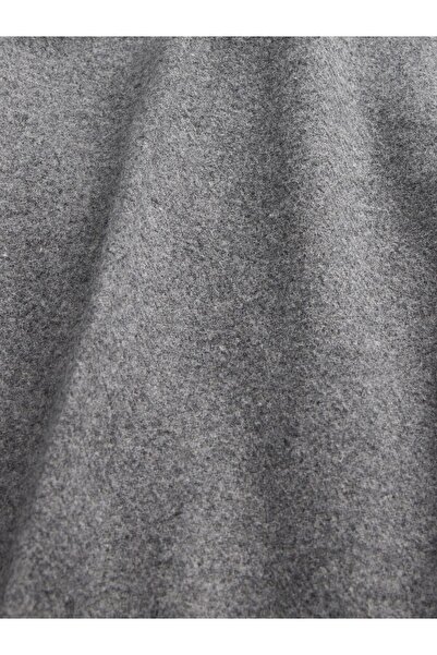 GAP Erkek Gri Yün Karışımlı Relaxed Straight Pantolon