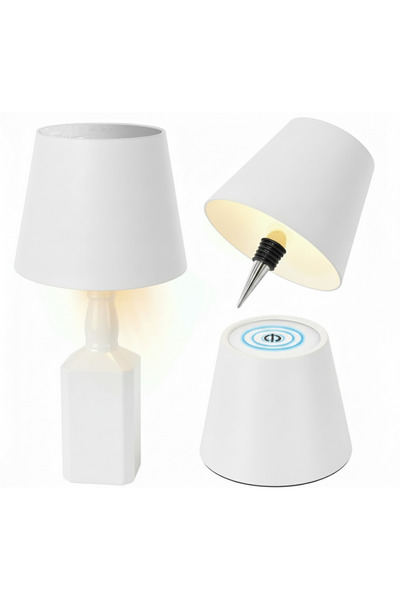 zola LED glass stopper lamp, adjustable color temperature, touch button, stopper diameter 15-20 mm, USB