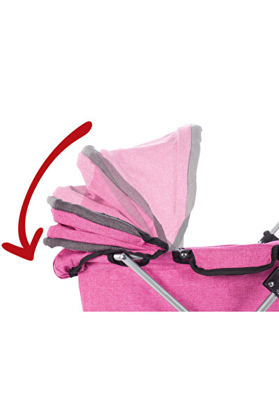 MalPlay Pink Doll Stroller with Princess Bag, 107210