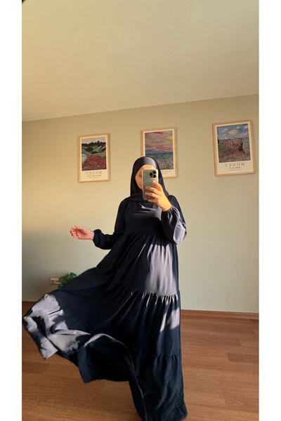 AURAN COUTURE Premium Quality Custom Made Prayer Umre Hajj Medina Silk Dress