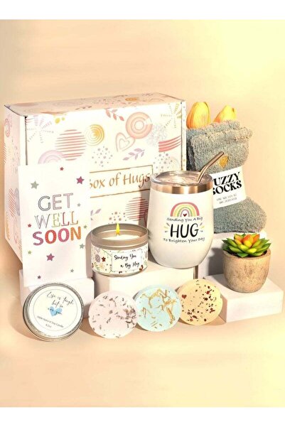 Saharaz مجموعة هدايا سبا فاخرة للفتيات - مجموعة استحمام واسترخاء فاخرة مع قنابل استحمام برائحة الزهور ورداء استحمام وشموع معطرة