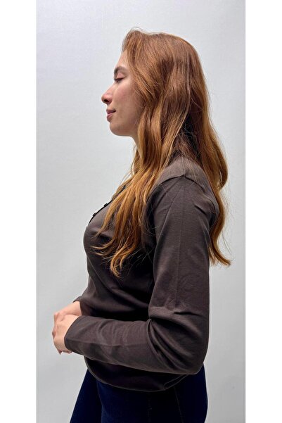 QYA Clothing Basic 100% Cotton Wide Fit Long Sleeve T-Shirt