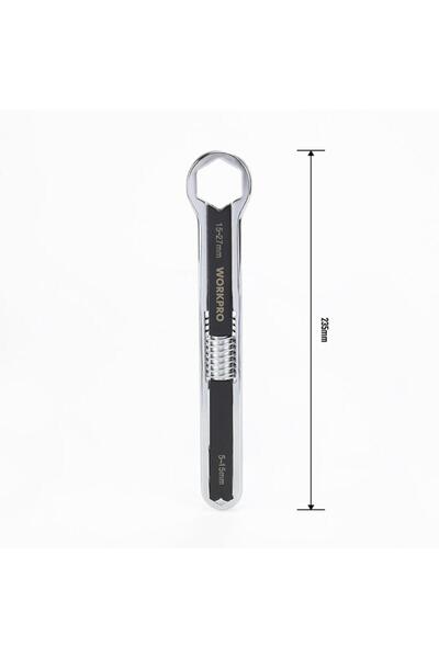 Workpro Wp272016 5/27mm Cr-V Universal Adjustable Double Head Wrench