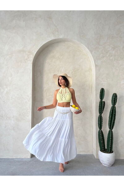 Leina Crochet Halter Bustier