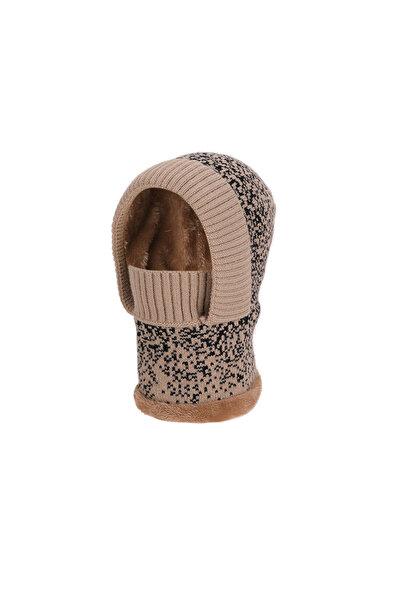 NO BRAND Women's Knitted Wool Hat, Winter Warmth, Neck Warmer and Face Mask C...
