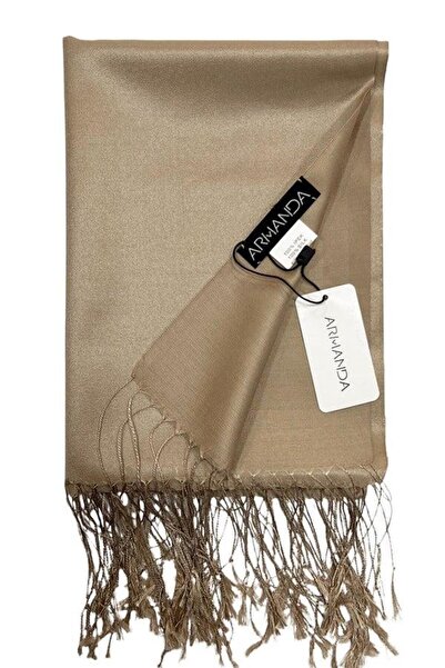 ARMANDA Silk Shawl - Light Mink