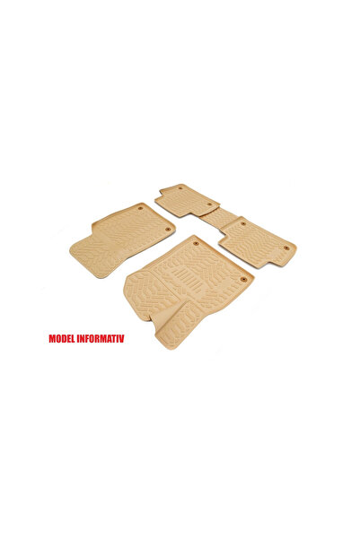 ART Covoare cauciuc tavita Bej compatibile Audi A6 C7 / A7 2011-2018