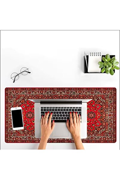 sgeteknoloji Sge Technology 70X30 cm Red Carpet Visual Anti-Slip Base Speed Surface Gamer Mouse Pad Gaming