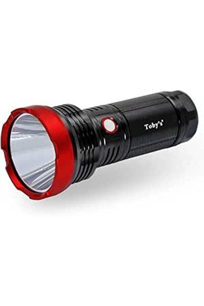 Generic مصباح يدوي LED قابل لإعادة الشحن من توبي - مدى ٢٥٠٠ متر، ٢٠٠٠ لومن، S...