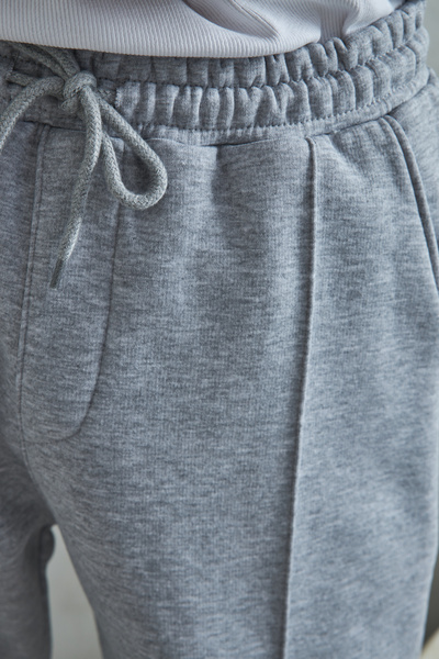 HYMAN Men's Baggy Sweatpants with Front Stitching Detail