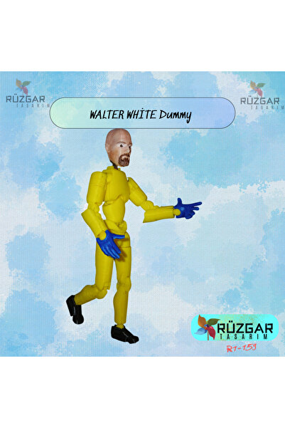Rüzgar Tasarım Walter White Tüm Eklemleri Hareketli Robot Dummy Aksiyon Figür...