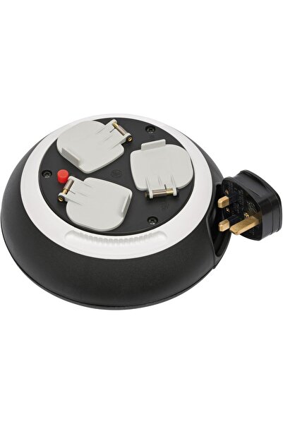 Brennenstuhl 1109223 صندوق بكرة كابلات Comfort Line بمقبس BS ثلاثي الاتجاهات ...