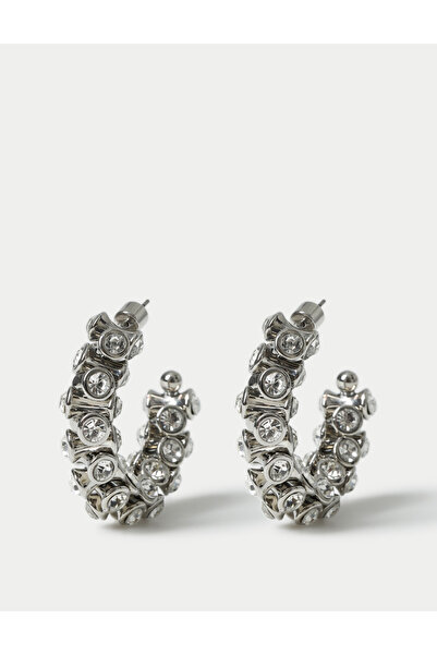 Marks & Spencer Taş Detaylı Gümüş Tonlu Küpe