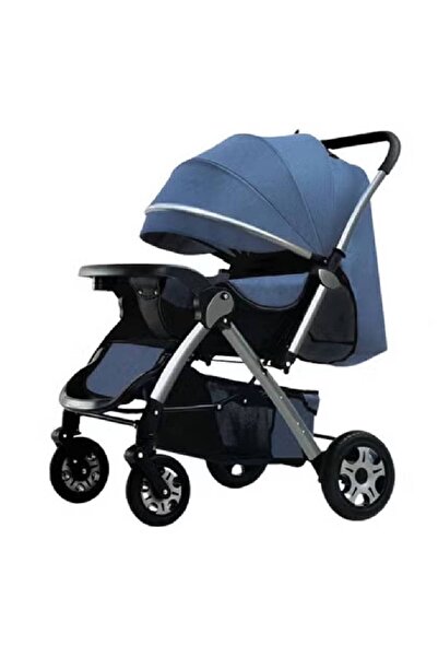 NKX عربة أطفال فاخرة قابلة للطي - عربة سفر محمولة متعددة الوظائف لحديثي الولادة