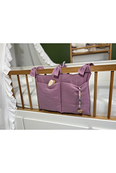 Hubb Crib Organizer Muslin Cotton Fabric Fiber Filled