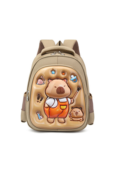 NO BRAND حقيبة ظهر طالب كابيبارا، متعددة الألوان، 31×15×24 سم، حقيبة رقم 87