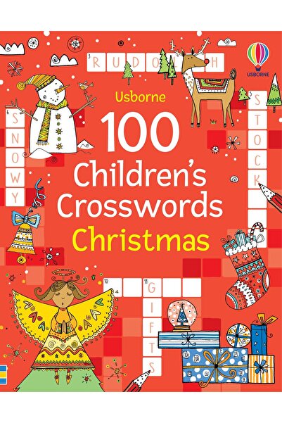 Usborne 100 de cuvinte încrucișate pentru copii: Crăciun - Carte cu integrame...