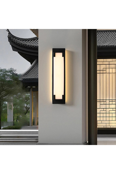 HAMER فانوس جداري اسود لون الانارة اصفر 30 واط