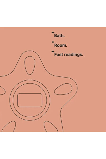 tommee tippee Digital Thermometer for Bathroom and Room White/Blue