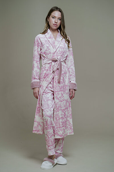 Mita Concept ΡΟΖ ΒΕΛΟΥΔΙΝΟ ΚΙΜΟΝΟ-ΠΑΝΤΕΛΟΝΙ ΣΕΤ