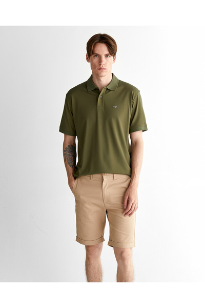 Gant Erkek Yeşil Relaxed Fit Polo