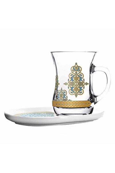 Dimlaj كوب ريحان من الزجاج والخزف CB/4-ذهبي