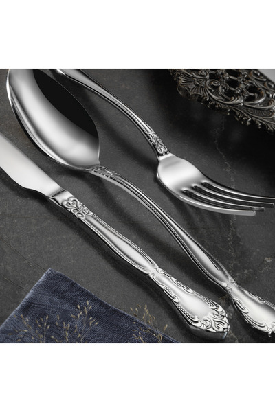 Arsel Dafne Sade 18 Piece Boxed Cutlery Set for 6 People Minimal Set 18/10 Premium 304 Quality