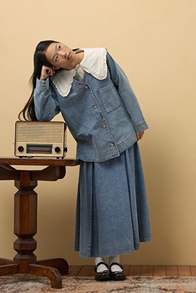 Ceylan Otantik Μπλε μπλέιζερ μπουφάν