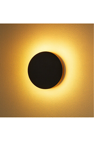 HAMER كشاف بوابة اسود لون الانارة اصفر 6W