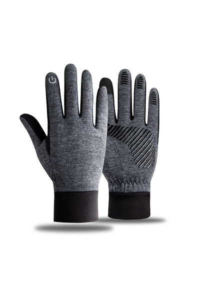 NO BRAND قفازات شتوية مبطن بالصوف ، دافئة للاستخدام في الهواء الطلق ومقاومة ل...