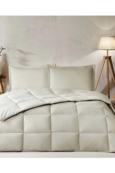Özdilek 100% Cotton (Fitted Sheet) Double Bed Set-Colourist Sand Beige Vanilla
