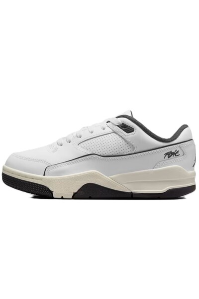 Nike Jordan Flight Court Gs Leather Sneaker Genuine Leather Casual Sports Shoes White