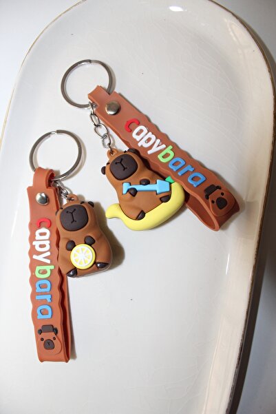 Kudi Capy Bara Two Silicone Bags and a Keychain